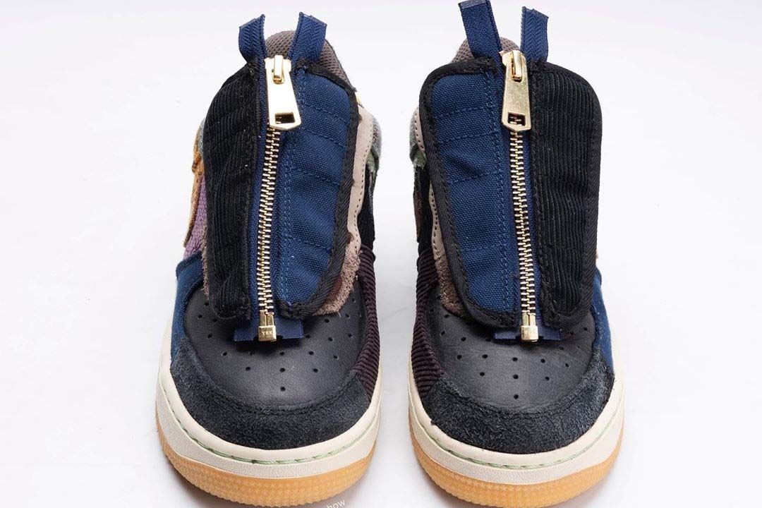 Nike Air Force x Travis Scott Кактус Джек, разноцветный, кожа, текстиль, нубук, мужские