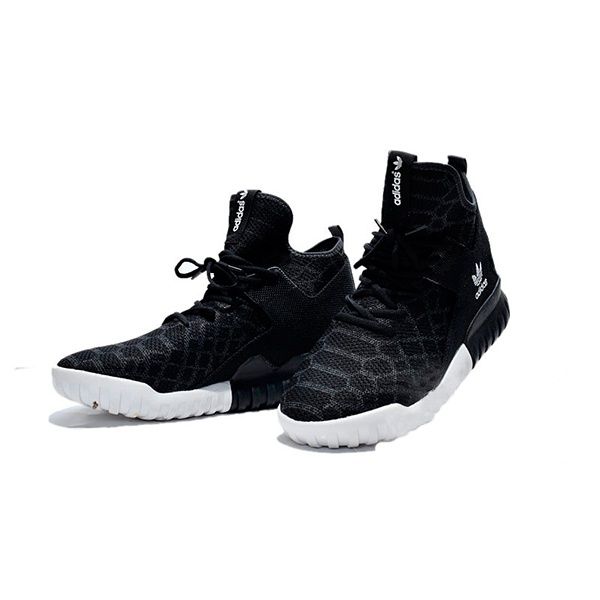 Adidas Tubular черные с белой подошвой (39-45)