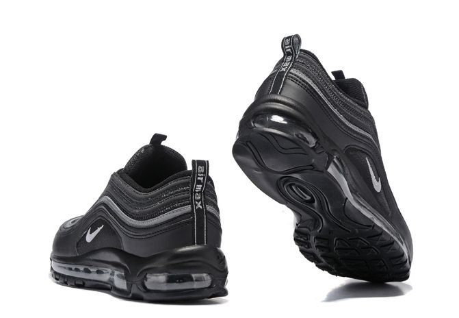 Nike Air Max 97, черные, нейлон, кожа, мужские