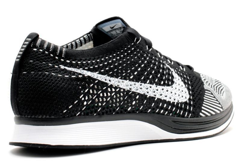  Nike Flyknit Racer Grey/White/Black