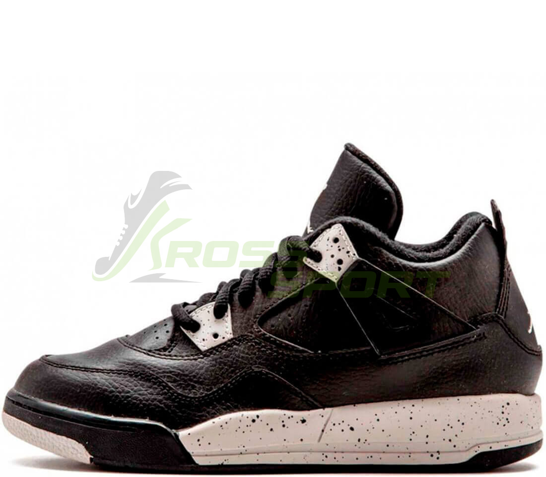  Nike Air Jordan IV 4 Retro Black/Black/White
