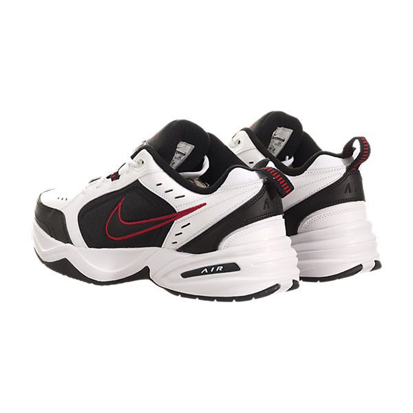 Nike Air Monarch, черный с белым, кожа, мужские, женские