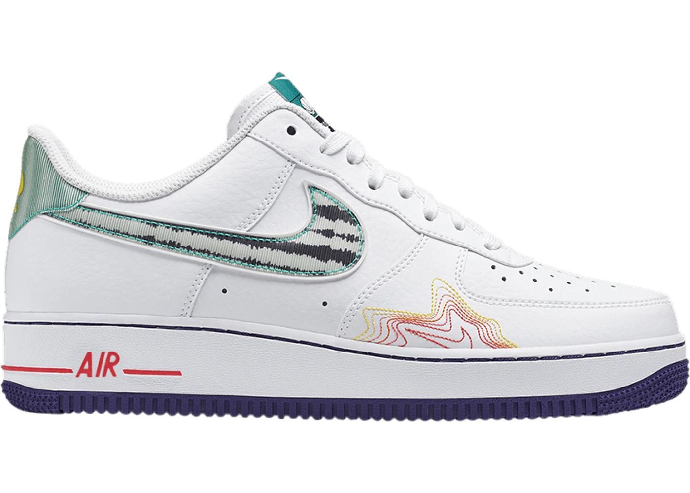 Nike Air Force 1 Music DeAaron белые кожа мужские