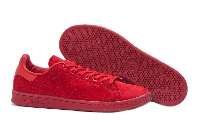 Adidas Stan Smith "Suede" красные (39-44)