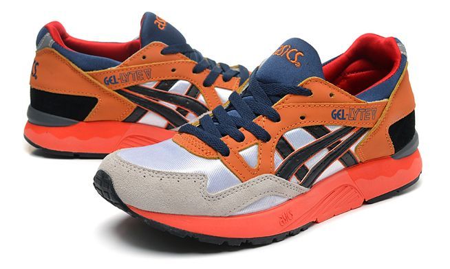 Asics Gel Lyte 5 серые с оранжевым (35-39)